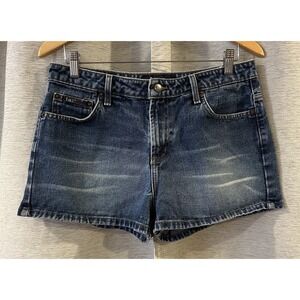 LEI Shorts Womens Size 13 Y2K 2000s Micro Mini‎ Blue Denim Jean Vintage Style